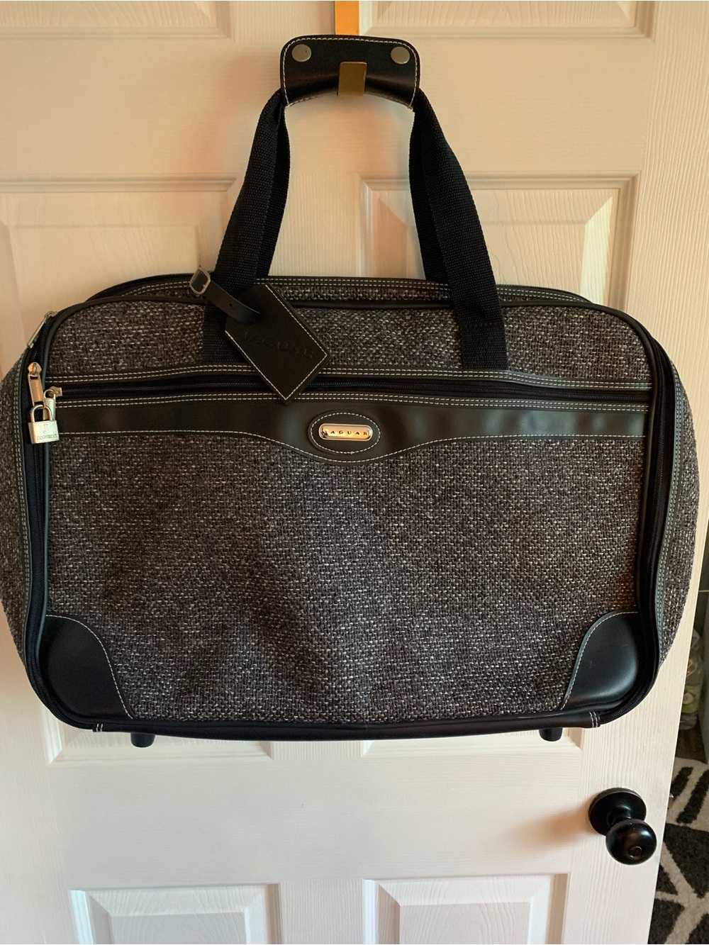 Vintage Y2K 1999 Jaguar Travel Duffel Tote Business Bag - Never Used - JC Penney